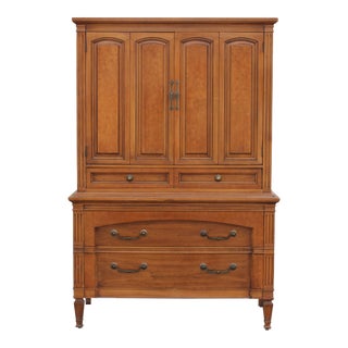 1970s Mid-Century Walnut Highboy For Sale