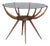 Sculptural Walnut and Glass Spider Coffee Table from Carlo De Carli, Italy, 1950s For Sale
