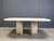 Vintage Italian Travertine and Brass Dining Table, 1970s For Sale - Image 11 of 14