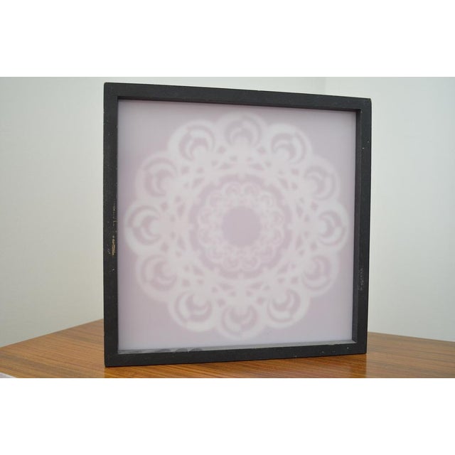 Black Acryl Art by Jan Metelka for Technik Art Design Metelka, Czech, 1980s For Sale - Image 8 of 9