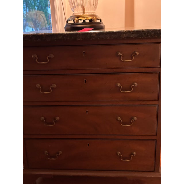 Burgundy 1970s Mahogany Side Tables - Pair For Sale - Image 8 of 8