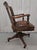 Traditional 1900s Sikes Furniture Walnut & Leather Upholstered Desk Chair For Sale - Image 3 of 9