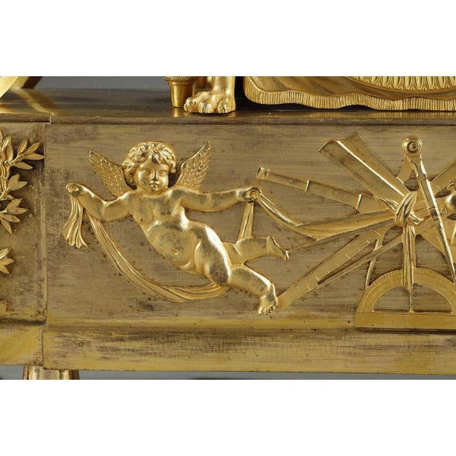 Early 19th Century Empire Astronomy Lesson Clock, 1800s For Sale - Image 12 of 18
