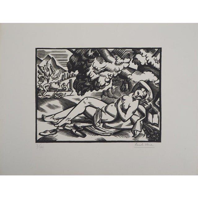 Paul Vera, Summer, 1924, Original Woodcut For Sale - Image 5 of 6
