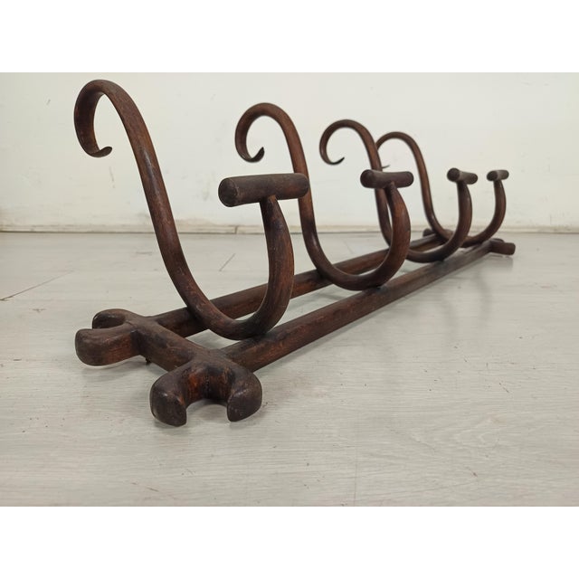 Thonet Wall-Mounted Coat Rack from Thonet, 1890s For Sale - Image 4 of 16