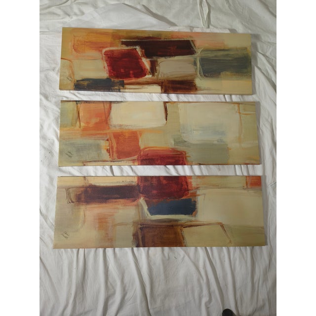 Abstract Triptych, by Lanie Loreth, Arizona Artist, Peaceful Prelude For Sale - Image 6 of 6