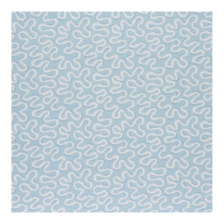 Sample - Schumacher Zoelie Fabric in Aqua For Sale