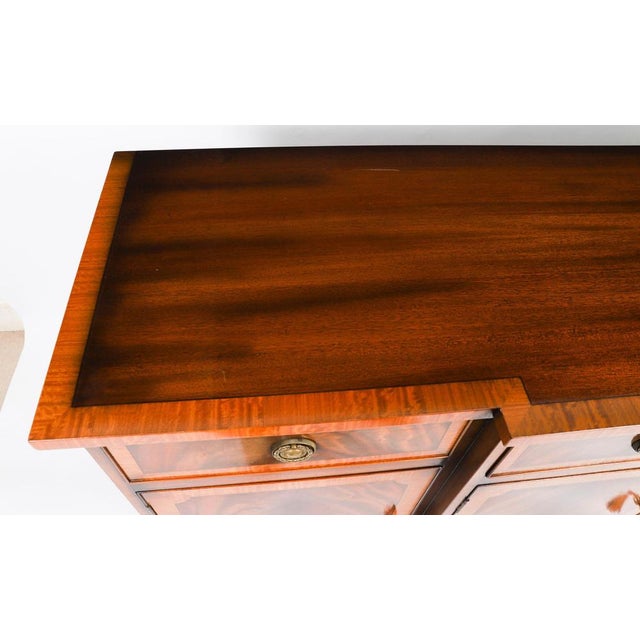 Vintage Flame Mahogany Sideboard from Harrods, Late 20th Century For Sale - Image 4 of 18