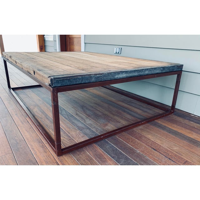 Restoration Hardware Reclaimed Oak Plank Coffee Table Chairish