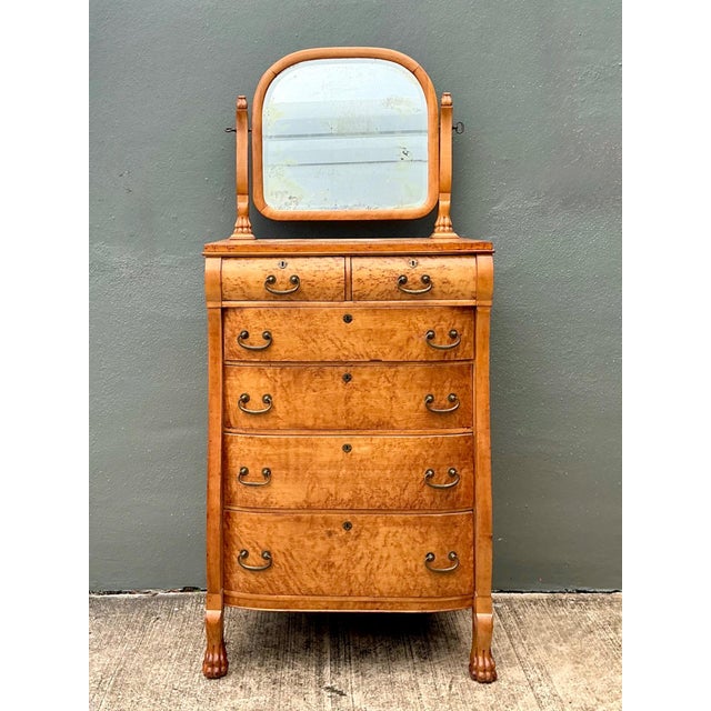 Vintage Birds Eye Chest With Lions Paw Detail For Sale - Image 10 of 12