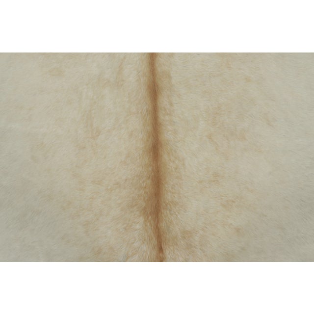 Rug & Kilim Rug & Kilim’s Contemporary Cowhide Rug in Warm Beige & Brown Accents For Sale - Image 4 of 9