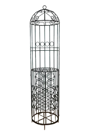 20th Century Kiosk Wrought Iron Wine Bar