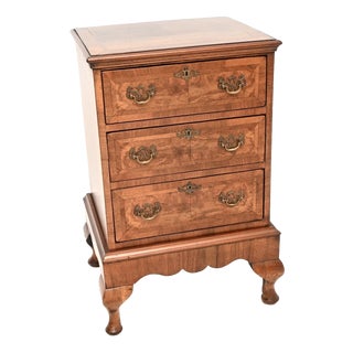 Antique Burr Walnut Chest of Drawers, 1880 For Sale