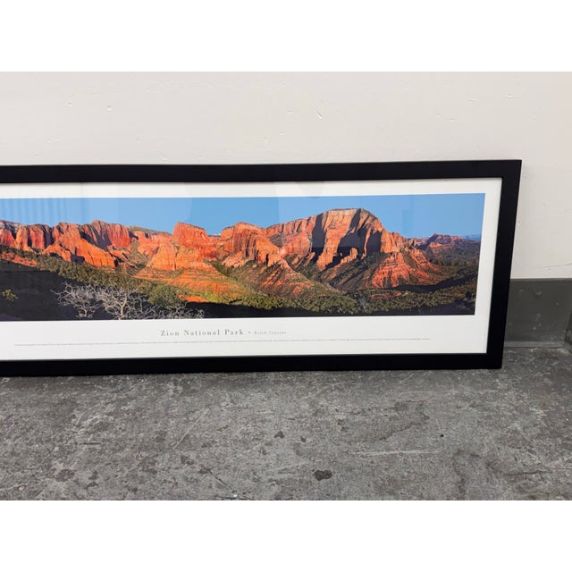 Kolob Canyons Zion National Park Panoramic Print, Framed For Sale In San Francisco - Image 6 of 12
