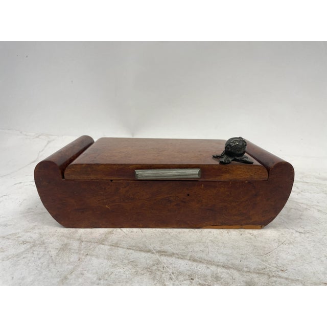 Brown Art Deco Cigarette Case,1920s For Sale - Image 8 of 12