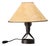 Hammered Iron Table Lamp by Léopold Gest, France, 1970 For Sale