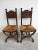 In this listing you will find a pair of unique Neo-renaissance side chairs done in solid walnut, with rush seats. The...