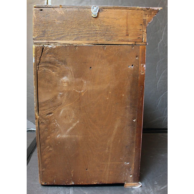 English Late 19th Century English Bowfront Hanging Corner Cabinet For Sale - Image 3 of 10
