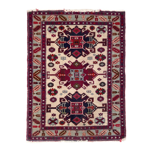 Hand-Knotted Kazak Style Rug, Turkey, 20th Century For Sale - Image 8 of 8