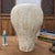 Wide Rounded Textured Ivory & Sand Brown Ceramic Vase For Sale In New York - Image 6 of 10