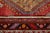 Textile Vintage Caucasian Kazak Wool Runner Rug With Double Diamond Medallion in Crimson & Ivory For Sale - Image 7 of 8