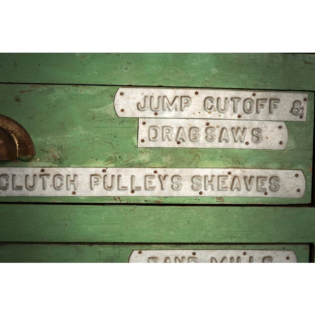 Early 20th Century Steelworkers Blueprint Cabinet For Sale - Image 9 of 10