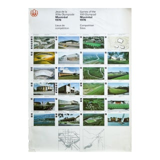 1976 Montreal Olympic Poster - Competition Sites - Cojo For Sale