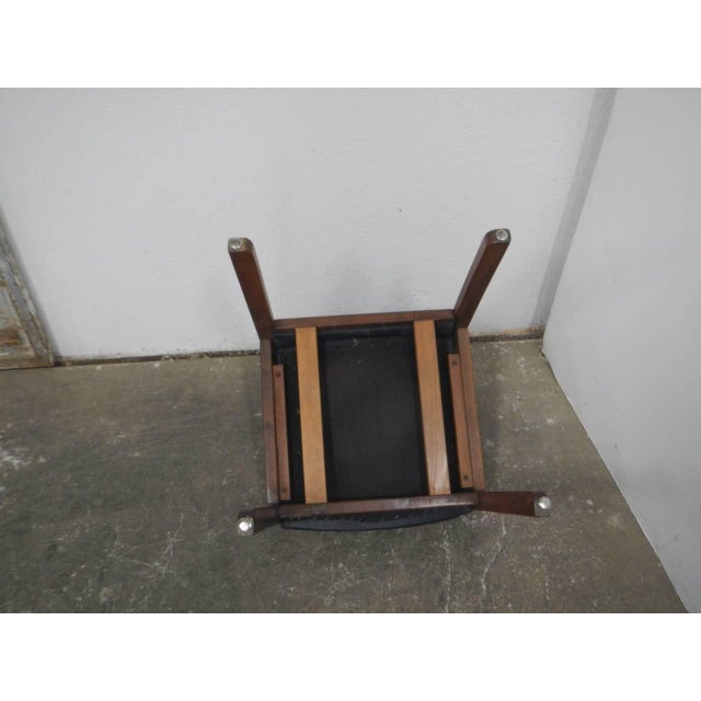 Wood Black Leatherette Chair, 1980s For Sale - Image 7 of 10