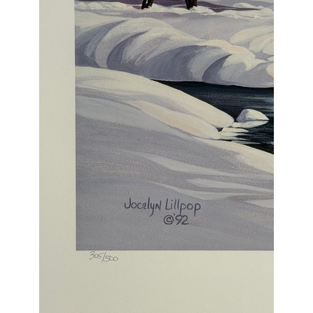 1992 Jocelyn Lillpop Russell Under Mineral Point Signed Numbered Wildlife Print Elk San Juan Mtn. Range For Sale - Image 6 of 9