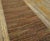 1920s Multi Brown Stripe Antique American Shaker Rug 3' X 23'3" Knotted Pile Wool Carpet For Sale - Image 9 of 17