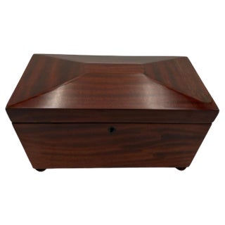 Decorative Box in Mahogany, England, 1880s For Sale
