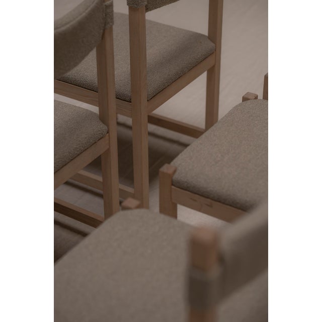 A striking and authentic brutalist set of dining chairs by one of Belgium’s most renowned designers, Emiel Veranneman,...