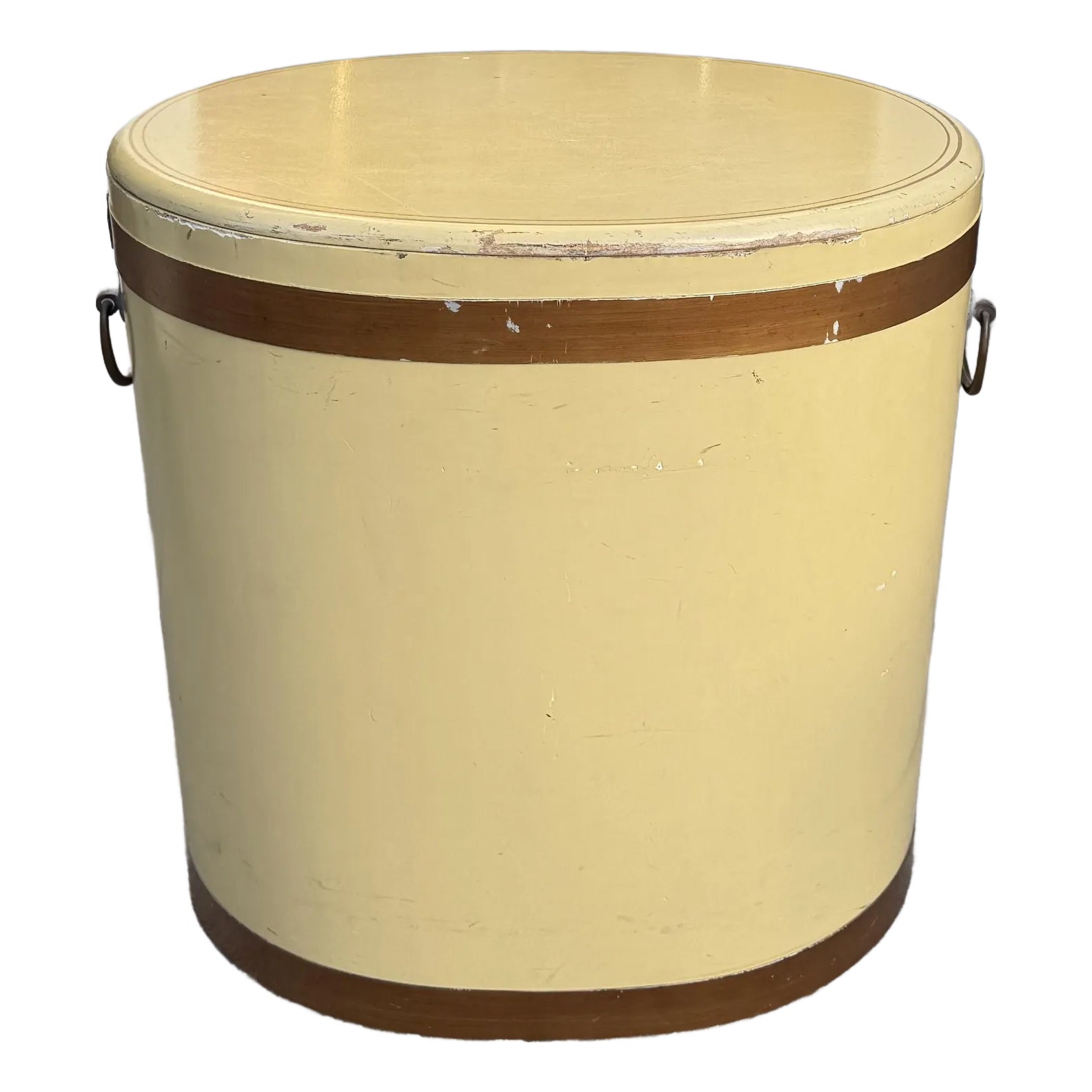 Large Antique Chinese Are Deco Rice Caddy Bin | Chairish