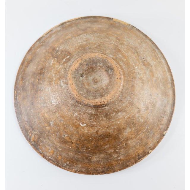 19th Century Rustic Farmhouse Mexican Pottery Centerpiece Bowl For Sale - Image 11 of 12