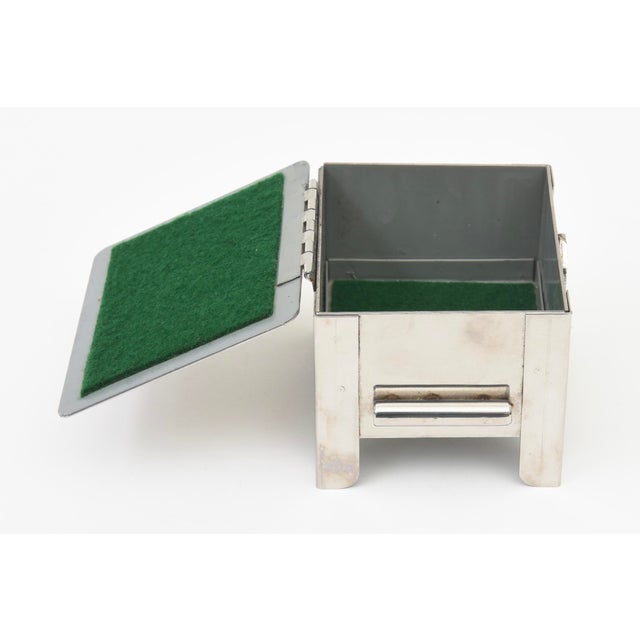 Modernist Stainless Steel Hinged Box by Stanley Scwarz, 1980's For Sale - Image 10 of 10