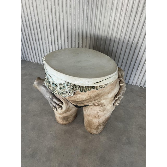 Sculptural Ceramic Side Table from Francis Hewlett, 1960s For Sale - Image 6 of 17