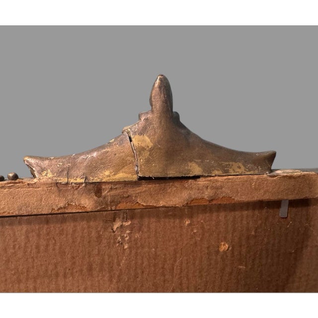 White Antique Victorian Lithograph Reproduction Print of Two Ladies in an Art Deco Frame For Sale - Image 8 of 9