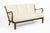 Mid-Century Modern Danish Modern Solid Walnut Spindle Back Sofa in Schumacher Fabric, Circa 1960 For Sale - Image 3 of 18