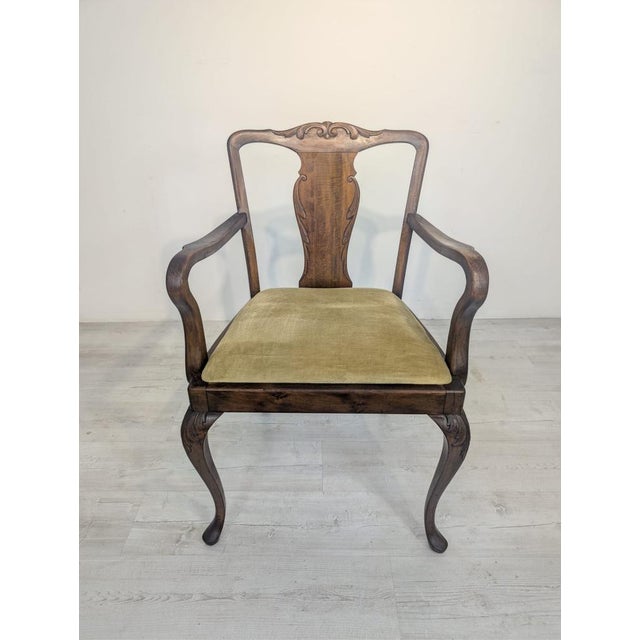 Office Armchair in Oak Wood For Sale - Image 17 of 17