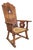 Monastery High Back Rush Seat Armchair, 1950s For Sale