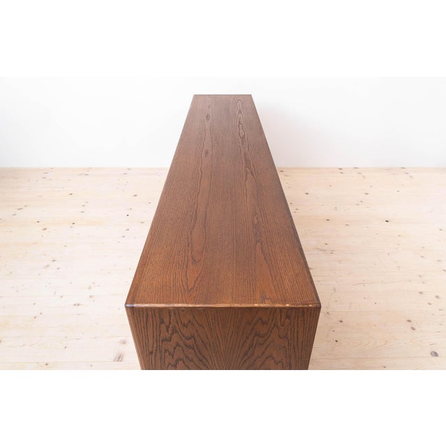 Brown Danish Model No. 65 Sideboard in Chocolate Brown Stained Oak from Skovby Møbler, 1960s For Sale - Image 8 of 12