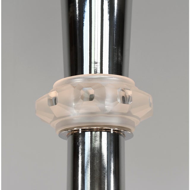 French Art Deco Chandelier by Georges Leleu - 1930 France For Sale - Image 14 of 17