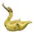 Vintage Hull Pottery Light and Dark Green Ceramic Duck Figurine Planter/Trinket Dish For Sale