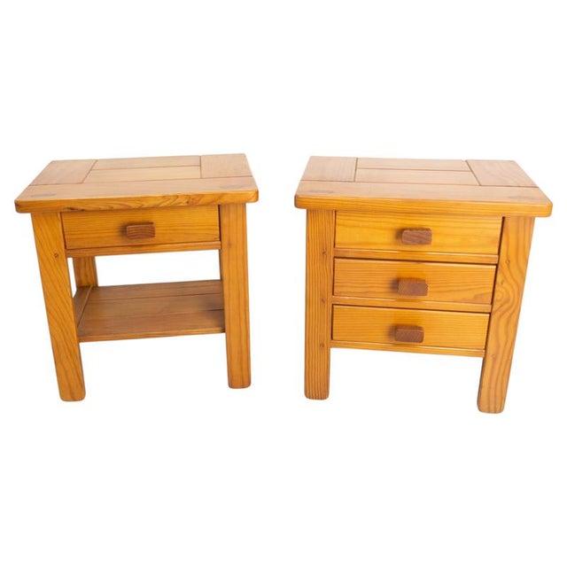 French Nightstands in Pine, 1970s, Set of 2 For Sale - Image 15 of 15