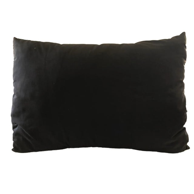 1980s Stunning Old Custom Made Uzbeck Suzani Lg Pillow 25.5" by 18" For Sale - Image 5 of 8