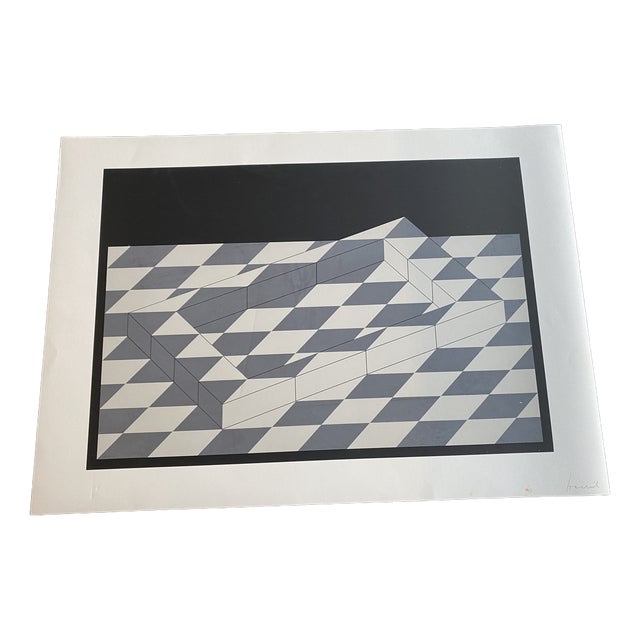 Erwin Heerich, Abstract Composition, 1973, Original Serigraph on White Cardboard For Sale
