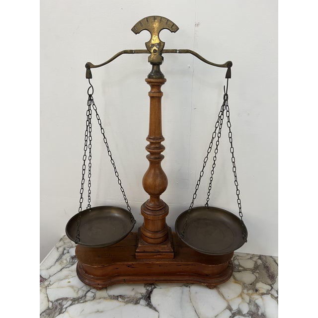20th Century Wooden and Copper Scale For Sale - Image 13 of 13