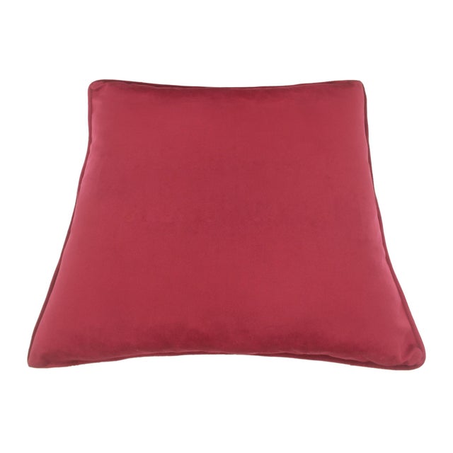 Shabby Chic Velvet Handmade Pillow For Sale - Image 4 of 7