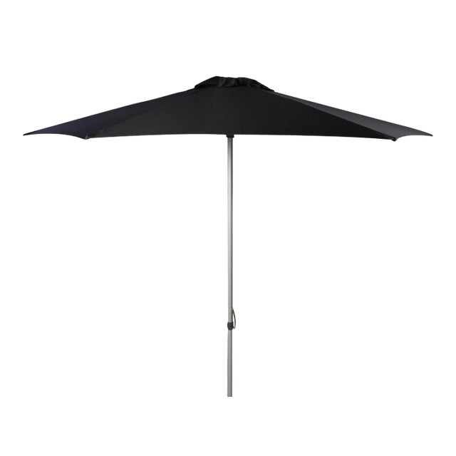 9 Ft Push Up Umbrella in Black For Sale