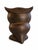Vintage Mid-Century Japanese Hand-Cast Iron Owl Oversized Candle Lantern/Incense Burner For Sale - Image 4 of 6